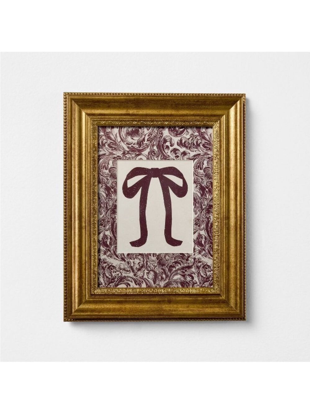 8"x10" Block Print Bow Framed Wall Art - Threshold™ designed with Studio McGee